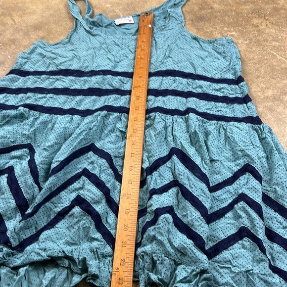 Free People Teal and Navy Voile Lace Trapeze slip dress
Size: Small - Picture 5 of 6